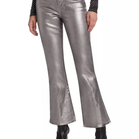 Veronica Beard Carolyn Baby Boot Metallic Jeans - Picture 2 of 8